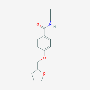 molecular formula C16H23NO3 B250418 N-(tert-butyl)-4-(tetrahydro-2-furanylmethoxy)benzamide 