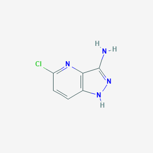 molecular formula C6H5ClN4 B2504181 5-chloro-1H-pyrazolo[4,3-b]pyridin-3-amine CAS No. 1268522-21-9