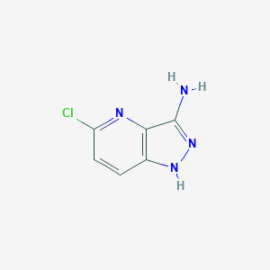 molecular formula C6H5ClN4 B2504181 5-氯-1H-吡唑并[4,3-b]吡啶-3-胺 CAS No. 1268522-21-9