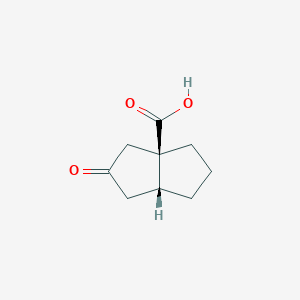 molecular formula C9H12O3 B2504188 rac-(3aR,6aR)-2-氧代-八氢戊烯-3a-羧酸 CAS No. 59591-14-9