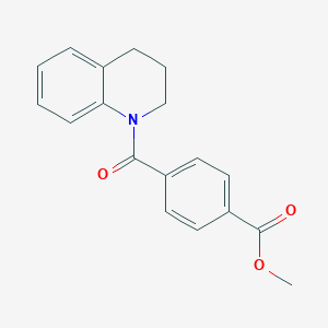 molecular formula C18H17NO3 B250419 methyl 4-(3,4-dihydro-1(2H)-quinolinylcarbonyl)benzoate 