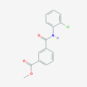 molecular formula C15H12ClNO3 B250420 Methyl 3-[(2-chloroanilino)carbonyl]benzoate 