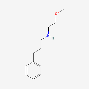 molecular formula C12H19NO B2504219 (2-Methoxyethyl)(3-phenylpropyl)amine CAS No. 255042-04-7