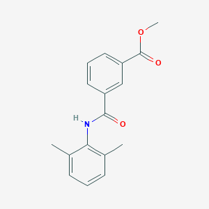 molecular formula C17H17NO3 B250422 Methyl 3-[(2,6-dimethylanilino)carbonyl]benzoate 