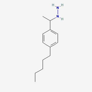 molecular formula C13H22N2 B2504247 1-(4-Pentylphenyl)ethylhydrazine CAS No. 1396995-72-4