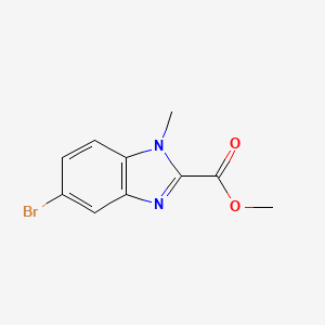 molecular formula C10H9BrN2O2 B2504248 Methyl 5-bromo-1-methylbenzimidazole-2-carboxylate CAS No. 1565444-19-0