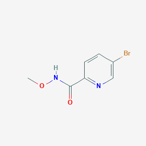 molecular formula C7H7BrN2O2 B2504262 5-bromo-N-methoxypyridine-2-carboxamide CAS No. 1493579-62-6
