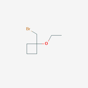 molecular formula C7H13BrO B2504275 1-(Brommethyl)-1-ethoxycyclobutan CAS No. 2031259-09-1