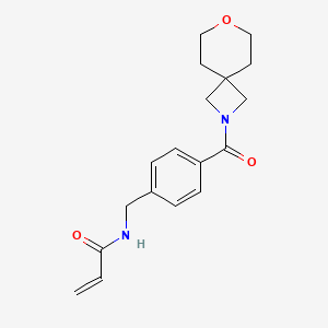 N-[[4-(7-Oxa-2-azaspiro[3.5]nonane-2-carbonyl)phenyl]methyl]prop-2-enamide