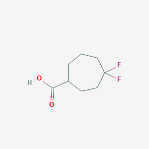 4,4-Difluorocycloheptane-1-carboxylic acid