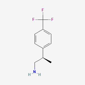 molecular formula C10H12F3N B2504312 (2R)-2-[4-(Trifluoromethyl)phenyl]propan-1-amine CAS No. 2248173-19-3