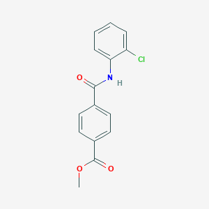 molecular formula C15H12ClNO3 B250432 Methyl 4-[(2-chlorophenyl)carbamoyl]benzoate 