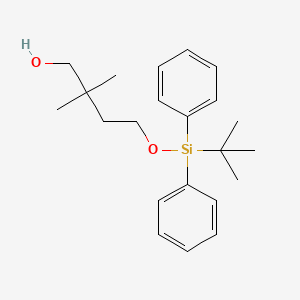molecular formula C22H32O2Si B2504320 4-((tert-Butyldiphenylsilyl)oxy)-2,2-dimethylbutan-1-ol CAS No. 439693-30-8