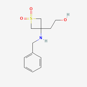 3-(Benzylamino)-3-(2-hydroxyethyl)thietane 1,1-dioxide
