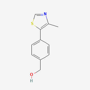molecular formula C11H11NOS B2504350 [4-(4-Methyl-1,3-thiazol-5-yl)phenyl]methanol CAS No. 2000048-79-1