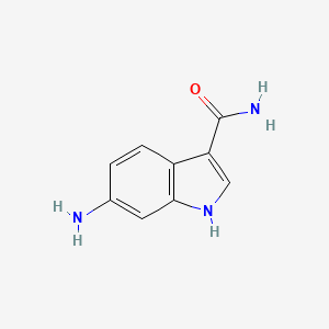 molecular formula C9H9N3O B2504353 6-amino-1H-indole-3-carboxamide CAS No. 1249460-91-0