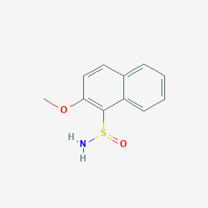 molecular formula C11H11NO2S B2504367 2-Methoxynaphthalene-1-sulfinamide CAS No. 102333-37-9