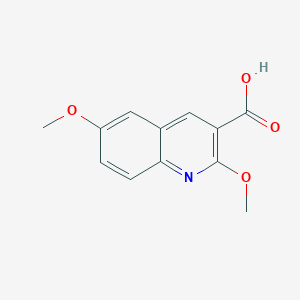 molecular formula C12H11NO4 B2504386 2,6-Dimethoxyquinoline-3-carboxylic acid CAS No. 929343-44-2