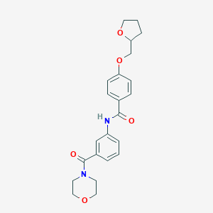 N-[3-(4-morpholinylcarbonyl)phenyl]-4-(tetrahydro-2-furanylmethoxy)benzamide