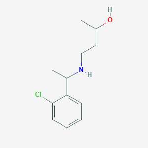 molecular formula C12H18ClNO B2504393 4-{[1-(2-Chlorophenyl)ethyl]amino}butan-2-ol CAS No. 1344279-75-9
