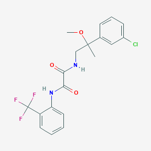 molecular formula C19H18ClF3N2O3 B2504400 N1-(2-(3-chlorophenyl)-2-methoxypropyl)-N2-(2-(trifluoromethyl)phenyl)oxalamide CAS No. 1795479-23-0