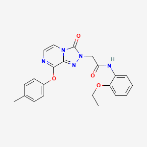 molecular formula C22H21N5O4 B2504404 N-(2-ethoxyphenyl)-2-(3-oxo-8-(p-tolyloxy)-[1,2,4]triazolo[4,3-a]pyrazin-2(3H)-yl)acetamide CAS No. 1251628-75-7