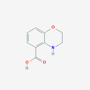 molecular formula C9H9NO3 B2504410 3,4-dihydro-2H-1,4-benzoxazine-5-carboxylic acid CAS No. 123296-71-9