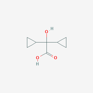molecular formula C8H12O3 B2504412 2,2-Dicyclopropylglycolic acid CAS No. 24297-25-4
