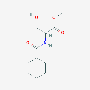 molecular formula C11H19NO4 B2504417 Methyl 2-(cyclohexylformamido)-3-hydroxypropanoate CAS No. 52778-82-2