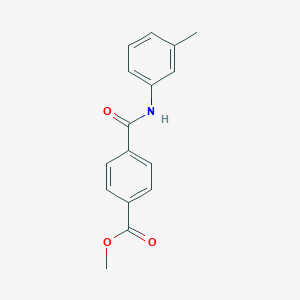 molecular formula C16H15NO3 B250442 Methyl 4-[(3-methylphenyl)carbamoyl]benzoate 