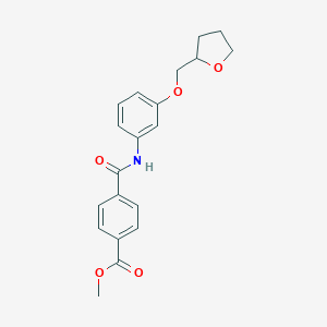 molecular formula C20H21NO5 B250443 Methyl 4-{[3-(tetrahydro-2-furanylmethoxy)anilino]carbonyl}benzoate 