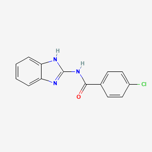 N-(1H-benzimidazol-2-yl)-4-chlorobenzamide
