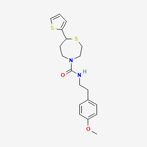 N-(4-methoxyphenethyl)-7-(thiophen-2-yl)-1,4-thiazepane-4-carboxamide