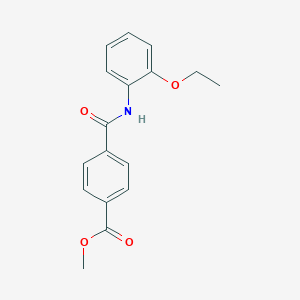 molecular formula C17H17NO4 B250446 Methyl 4-[(2-ethoxyphenyl)carbamoyl]benzoate 