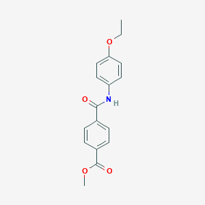 molecular formula C17H17NO4 B250448 Methyl 4-[(4-ethoxyphenyl)carbamoyl]benzoate 