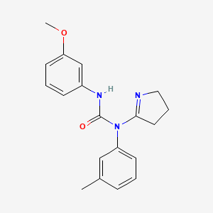 molecular formula C19H21N3O2 B2504482 1-(3,4-dihydro-2H-pyrrol-5-yl)-3-(3-methoxyphenyl)-1-(m-tolyl)urea CAS No. 898443-90-8