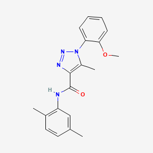 molecular formula C19H20N4O2 B2504497 N-(2,5-dimethylphenyl)-1-(2-methoxyphenyl)-5-methyl-1H-1,2,3-triazole-4-carboxamide CAS No. 866896-19-7