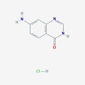 7-Amino-3H-quinazolin-4-one;hydrochloride