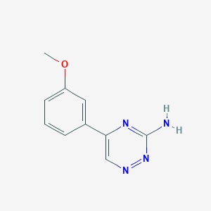 molecular formula C10H10N4O B2504507 5-(3-Methoxyphenyl)-1,2,4-triazin-3-amine CAS No. 886497-35-4