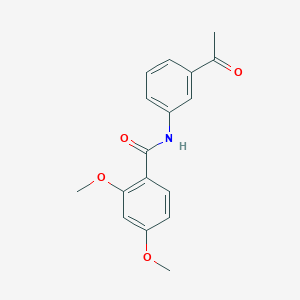 molecular formula C17H17NO4 B2504521 N-(3-acetylphenyl)-2,4-dimethoxybenzamide CAS No. 545353-16-0