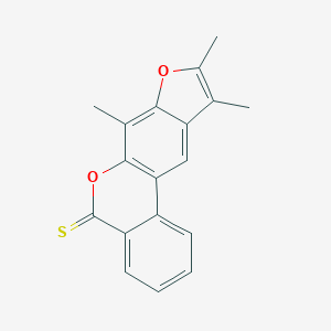7,9,10-trimethyl-5H-benzo[c]furo[3,2-g]chromene-5-thione