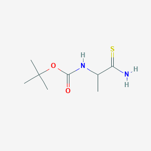 molecular formula C8H16N2O2S B2504541 tert-butyl N-(1-carbamothioylethyl)carbamate CAS No. 96929-01-0
