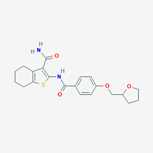 2-{[4-(Tetrahydro-2-furanylmethoxy)benzoyl]amino}-4,5,6,7-tetrahydro-1-benzothiophene-3-carboxamide