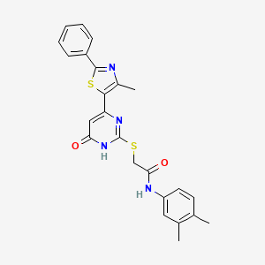 molecular formula C24H22N4O2S2 B2504553 N-(4-bromo-3-methylphenyl)-2-(1-ethyl-1H-pyrrol-2-yl)-4-methyl-1,3-thiazole-5-carboxamide CAS No. 1115967-34-4
