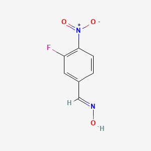 molecular formula C7H5FN2O3 B2504559 3-Fluoro-4-nitrobenzaldehyde oxime CAS No. 1210757-48-4
