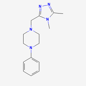 1-((4,5-dimethyl-4H-1,2,4-triazol-3-yl)methyl)-4-phenylpiperazine