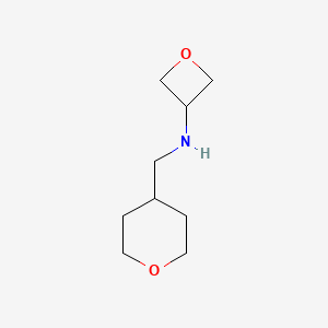 molecular formula C9H17NO2 B2504566 N-((Tetrahydro-2H-pyran-4-yl)methyl)oxetan-3-amine CAS No. 1339752-62-3