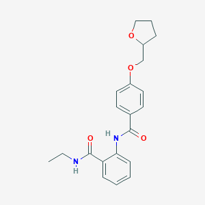 N-ethyl-2-{[4-(tetrahydro-2-furanylmethoxy)benzoyl]amino}benzamide