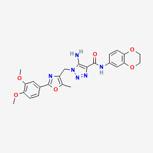 5-bromo-2-{[4-(3,4-dimethylbenzoyl)piperazin-1-yl]carbonyl}-1H-indole