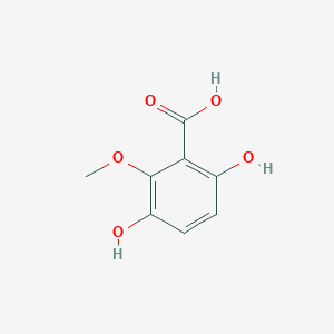 molecular formula C8H8O5 B2504606 3,6-Dihydroxy-2-methoxybenzoic acid CAS No. 118303-91-6